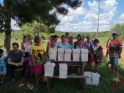 Entrega de insumos en la comunidad de Oga Itá - Alto Verá